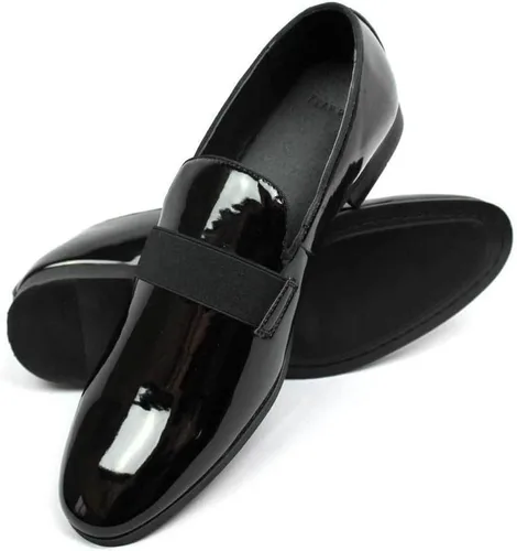 Vista 2 de Azar - Zapatos de vestir para hombre de charol negro