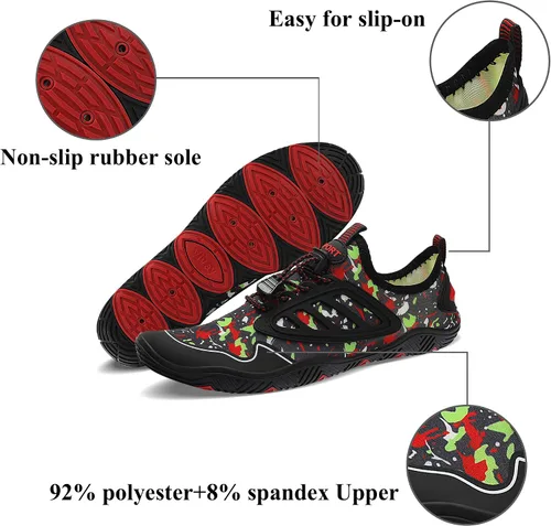 Vista 2 de Mens Womens Water Shoes Aqua Shoes Swim Shoes Beach Sports Quick Dry Barefoot for Boating Fishing Diving Surfing