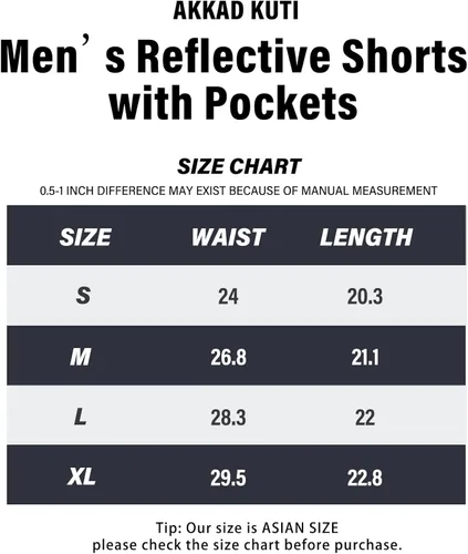 Vista 6 de Akkad Kuti Pantalones cortos reflectantes para hombre, pantalones cortos con cordón para correr y correr con luces fluorescentes
