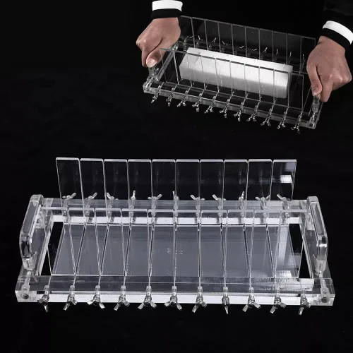 Vista 3 de Cortador de jabón acrílico hecho a mano de 11.8 x 3.9 in, cortadores de jabón transparentes para hacer jabón con 1.2 in de ancho de jabón, cortador