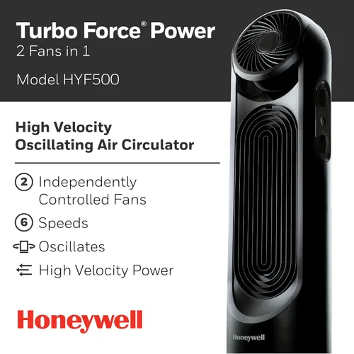 Vista 10 de Honeywell TurboForce - Ventilador de torre, color negro