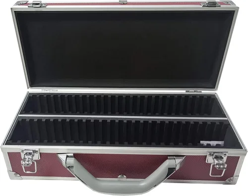 Vista 15 de Ursae Minoris Elite - Caja de aluminio negra para 12 portamonedas de estilo certificado o certificado NGC, PCGS, ANACS, Elite, Lighthouse, BCW Negro
