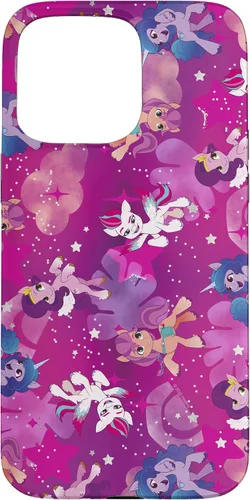 Vista 31 de My Little Pony: Una nueva generación Pink Group Pony Pattern V3 Funda para iPhone 17