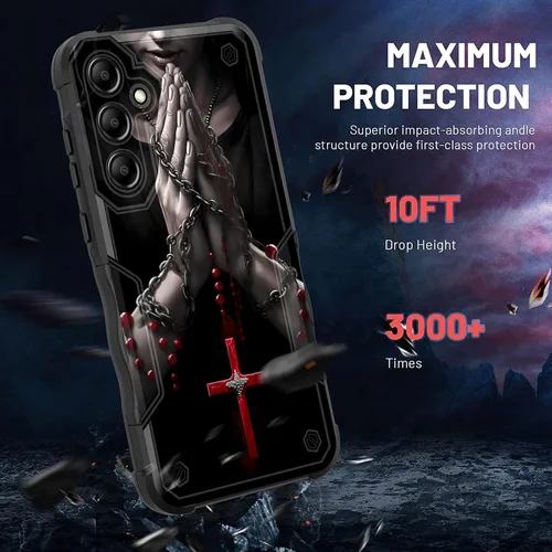 Vista 163 de Funda para Galaxy A14 5G, [Doble Capa][Protección contra Caídas de Grado Militar de 10 Pies] [Antideslizante] Funda Resistente a Prueba de Golpes