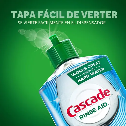 Vista 4 de Cascade Platinum Power Dry - Enjuague para lavavajillas, 30.5 onzas líquidas