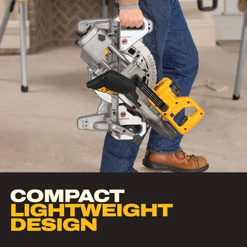 Vista 11 de DEWALT - Sierra ingleteadora de 20 V máx, 7-1/4 pulgadas, solo herramienta, inalámbrica (DCS361B)