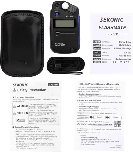 Vista 6 de Sekonic L-308X-U Flashmate Medidor de Luz (401-305)