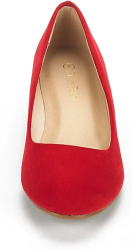Vista 5 de DREAM PAIRS Debbie - Zapatos de tacón de cuña media para mujer