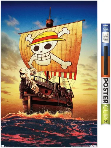 Vista 17 de Trends International Netflix One Piece - Póster de pared de una hoja, 14.72 x 22.37 pulgadas, versión enmarcada de caoba