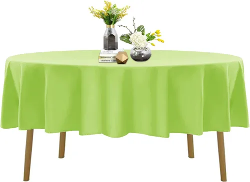 Vista 20 de Mantel de poliéster lavable de 132 pulgadas, resistente a las manchas y a las arrugas, mantel decorativo para mesa de comedor, fiestas de bufé