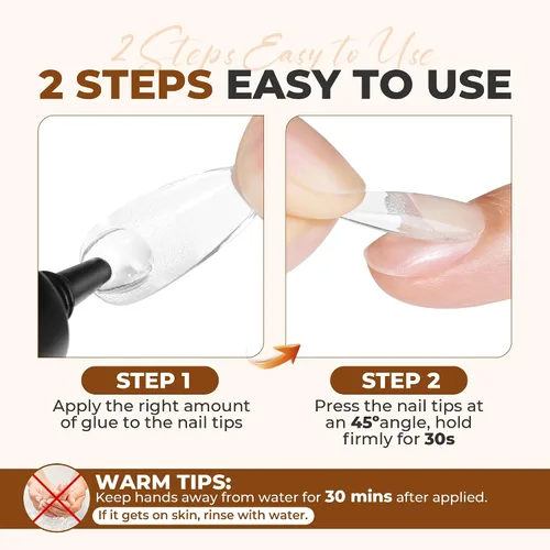Vista 9 de UNA GELLA - Pegamento para uñas súper fuerte, 2 unidades de 0.3 fl oz, semisólido