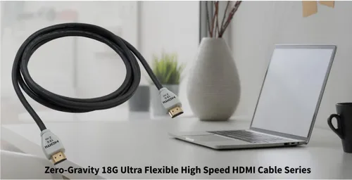 Vista 3 de Liberty AV Zero-G 18G - Cable HDMI de alta velocidad súper flexible (8.2 ft)