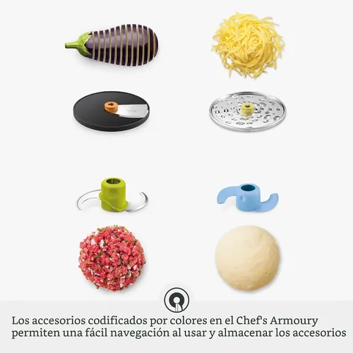 Vista 5 de Breville BFP610 Sous Chef - Procesador de alimentos de 9 tazas, acero