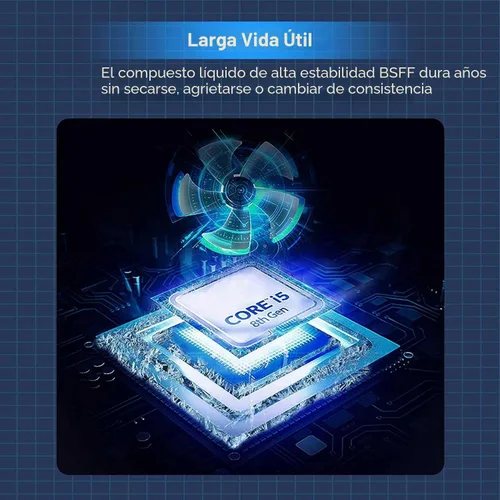 Vista 6 de Pasta térmica, 0.06 oz con kit de herramientas de pasta de CPU disipador térmico de pasta de compuesto térmico para IC/procesador/CPU/todos