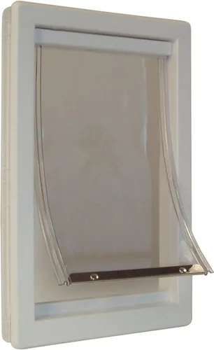 Vista 5 de Perfect Pet Puerta para Gatos con Solapa Suave y Marco Telescópico, Pequeña, Tamaño de Solapa 5" x 7