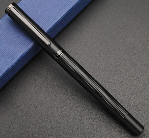 Vista 8 de JINHAO Serie 88 Pluma estilográfica de metal (negro, punta EF 0.015 in)