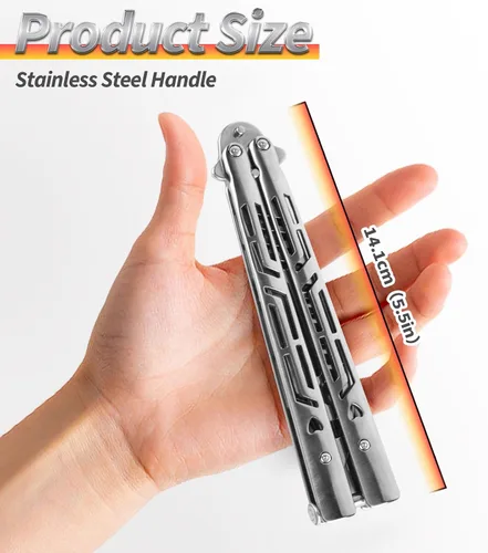 Vista 3 de Herramienta Plegable de Acero Inoxidable con Acabado Plateado – Duradera y Fácil de Usar para Manipulación Diaria