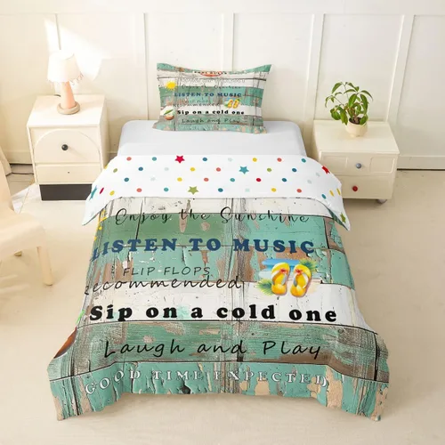 Vista 25 de Erosebridal Juego de ropa de cama con diseño de Feliz Navidad, adorable funda de edredón de muñeco de nieve tamaño individual para niños y niñas