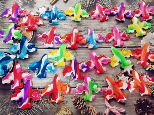 Vista 2 de Paquete de 30 mini juguetes para ansiedad de avión, para autismo, sensoriales, cumpleaños, fiestas, regalos para escuela, aula, adultos y niños