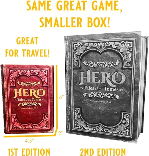 Vista 3 de Hero: Tales of The Tomes - por Tomekeeper Entertainment - Juego de cartas de batalla para adolescentes y adultos - Baraja comunitaria - Sin