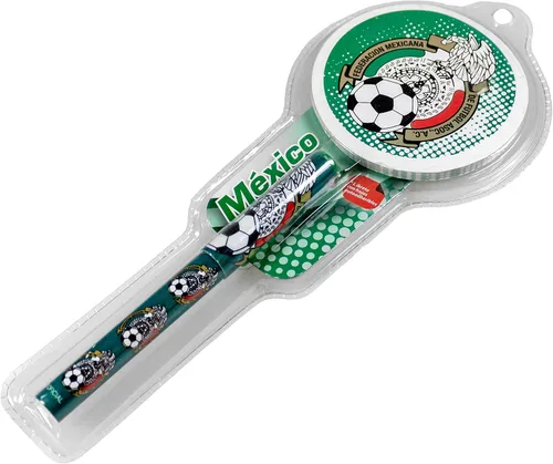 Vista 3 de Bolígrafo con licencia oficial de México y mini notas adhesivas Pluma Con Libreta (1)