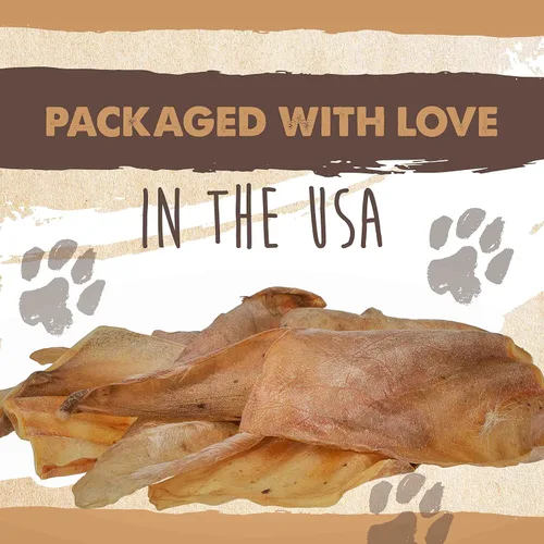 Vista 9 de Mighty Paw Orejas de vaca 100% naturales sin blanquear para perros, un solo ingrediente, orejas de vaca para perros, golosinas masticables adecuadas