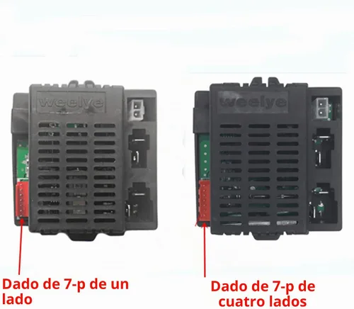 Vista 5 de weelye RX23 (RX18) 12V 2.4G Control remoto Bluetooth y receptor para niños Ride On Toys, caja de control de 12 V, accesorios de placa base