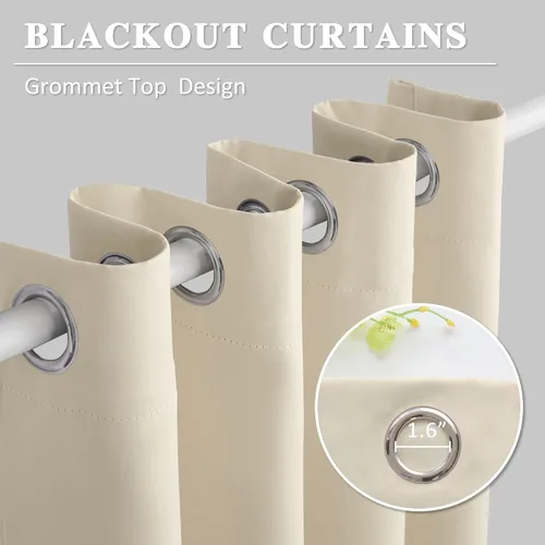 Vista 3 de Niyati Cortinas opacas extralargas – Cortinas de sala de estar de 2 pisos de alto – Cortinas altas para techos altos o cortinas largas de ventana