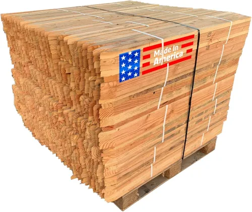 Vista 10 de Sandbaggy Estacas de madera de 48 pulgadas, fabricadas en los Estados Unidos, 2 pulgadas de grosor, resistentes para construcción, jardinería