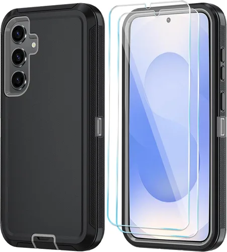 Vista 20 de ONOLA Funda para Samsung Galaxy S24+ / Funda S24 Plus con protector de pantalla HD [No es compatible con S24 / S24 Ultra], Funda de teléfono Vino