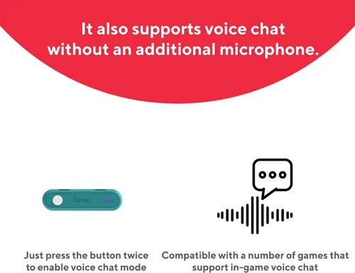Vista 6 de Genki Audio Lite USB-C Bluetooth 5.0 Adapter Transmitter for the PS5, Nintendo Switch - Connect Wirelessly with BT Headphones, Speakers & Airpods