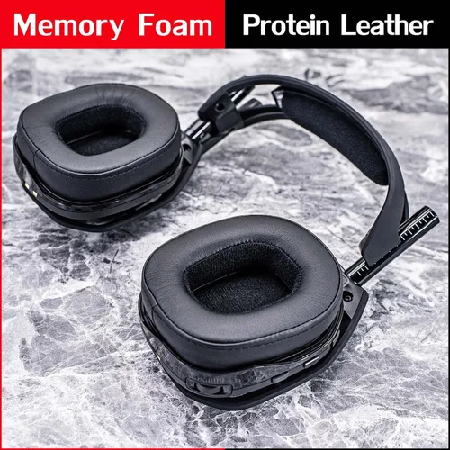 Vista 3 de Diadema con almohadillas compatibles con auriculares Astro A40 TR (cuero)