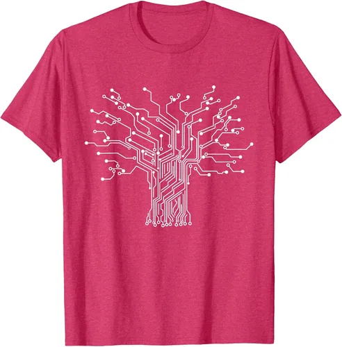 Vista 32 de Electronics Technician Binary Tree - Electrical Engineer T-Shirt Asphalt Grey