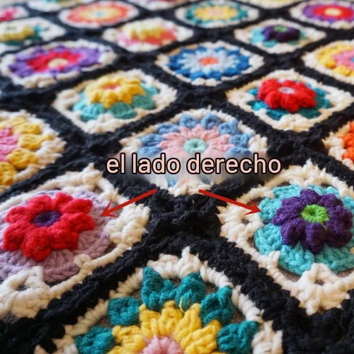 Vista 6 de Manta de ganchillo hecha a mano, estilo suéter, colcha de ganchillo, multicolor, decoración de viaje bohemia para sofá, cama, sillón reclinable Negro