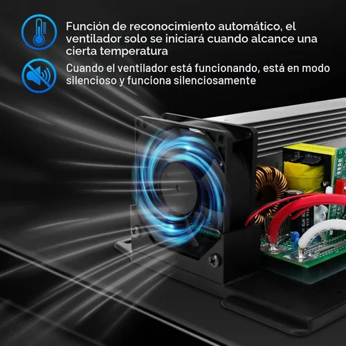 Vista 4 de Convertidor de potencia Wf-8955an actualizado con reconocimiento de plomo ácido y baterías de litio, convertidor Rv Wf-8955-Ad-Mba de 55 amperios