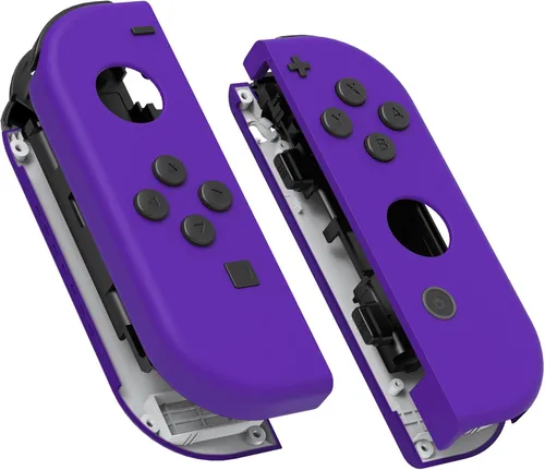 Vista 27 de eXtremeRate DIY Replacement Shell Buttons for Nintendo Switch & Switch OLED, Blue Soft Touch Custom Housing Case with Full Set Button for Joycon