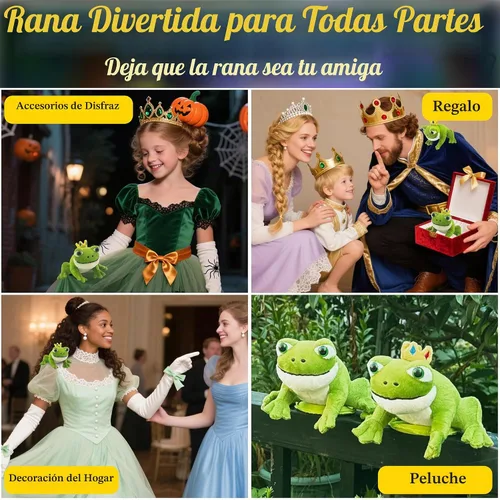 Vista 6 de Peluche de hombro de rana, juguetes de animales de peluche de rana