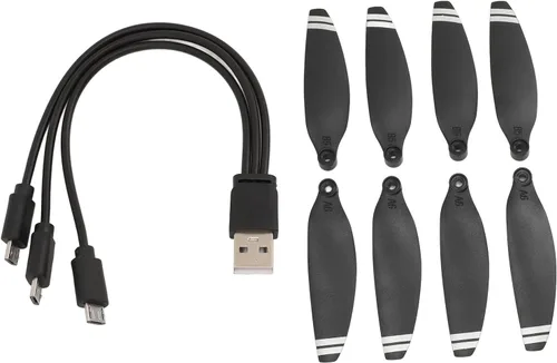 Vista 2 de Hélices de repuesto profesionales de bajo ruido para mini drones de la serie, compatibles con accesorios E88 E58 optimizados