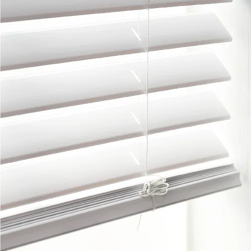 Vista 7 de DEZ FURNISHINGS Persiana veneciana de listones planos inalámbricos de 2 pulgadas, 20 pulgadas de ancho x 48 pulgadas de alto, color blanco