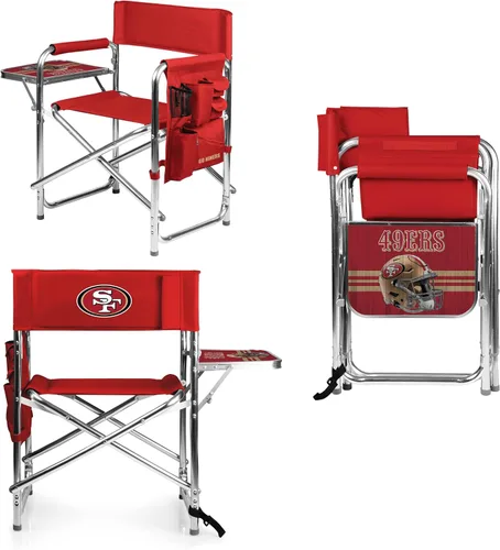 Vista 37 de Picnic TIME NFL Unisex-Adult NFL Sports Chair with Side Table, Beach Chair, Camp Chair for Adults