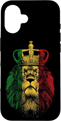 Vista 32 de Rasta Lion of Judah Rastafarian Reggae Ethiopian Lion Gift Case for iPhone 17