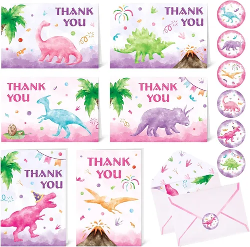 Vista 9 de WERNNSAI Tarjetas de agradecimiento de videojuegos – 24 piezas de decoración de cumpleaños de videojuegos, tarjetas de agradecimiento con sobres