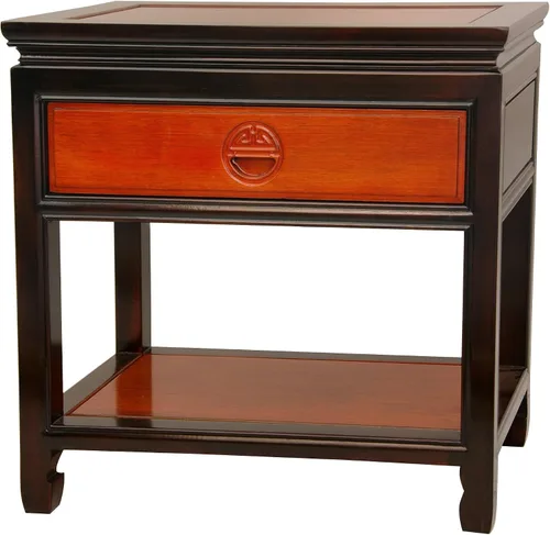 Vista 6 de Red Lantern Elegante mesa auxiliar - Negro antiguo Negro (Antique Black)