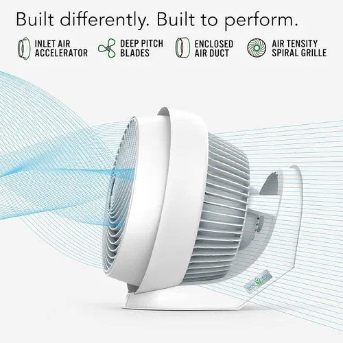 Vista 4 de Vornado 733DC - Ventilador circulador de aire inteligente energético para toda la habitación, fabricado en Estados Unidos, control de velocidad