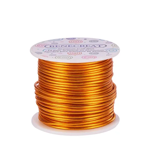 Vista 42 de BENECREAT -Alambre de aluminio para joyería de calibre 9, 55 pies, alambre metálico flexible para esculpir, ideal para manualidades de Halloween
