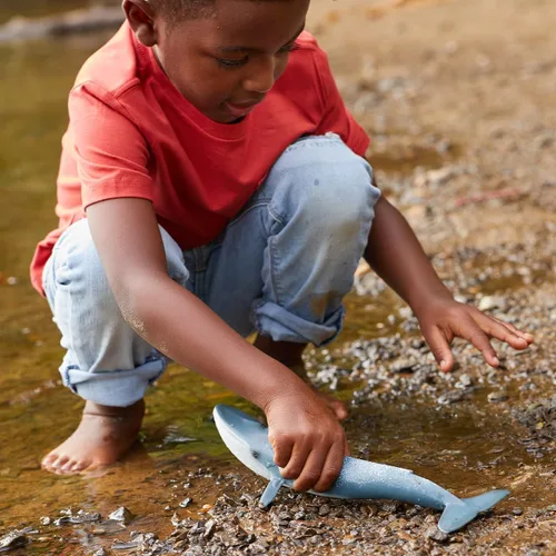 Vista 8 de Schleich Wild Life - Figurina realista de ballena azul, juguete de animal acuático auténtico y altamente detallado, duradero para la educación