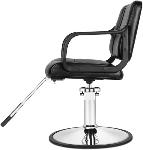 Vista 8 de Funnylife Silla de peluquería de salón de peluquería negra Silla de tatuaje