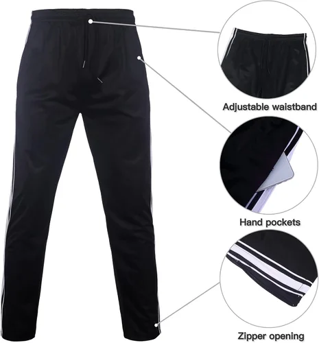 Vista 4 de Xmgelp Conjunto deportivo con capucha para hombre de 2 piezas, casual, con cierre completo