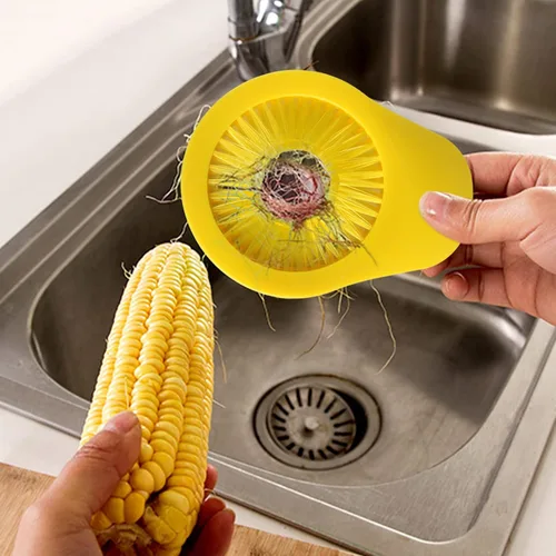 Vista 5 de Openfly Cepillo flexible para frutas y verduras, pelador de verduras/frutas con cepillo de frutas flexible para alimentos, verduras, zanahoria