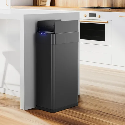 Vista 8 de Bote de basura automático, cubo de basura con sensor de movimiento sin contacto de 13.2 galones Smart Garbage Can with Soft-Close Lid, Bag